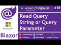 Read QueryString in ASP NET Core Blazor infologs