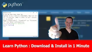 Learn Python Programming Install Python in 1 minute