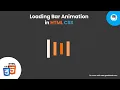 How to Create Loading Bar Animation using HTML CSS Only Geekboots