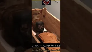 تصاویری از کودک مومیایی در موزه ملی مصر 