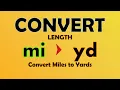 Unit Conversion - Miles to Yards mi to yd