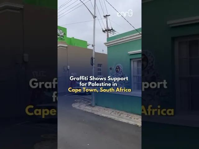 ⁣The people of Cape Town, South Africa, express their support for Palestine through graffiti.