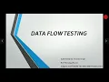 DATA FLOW TESTING PPT