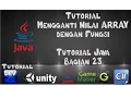 Tutorial Java dengan Netbeans - 23 Tutorial Mengganti Nilai Array dengan Fungsi