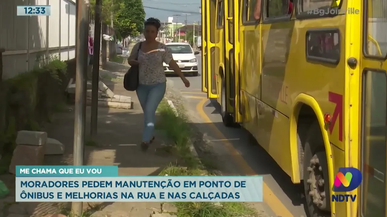 Me chama que eu vou: moradores pedem manutenção em ponto de ônibus e melhorias na rua e nas calçadas