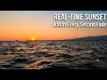 Breathtaking Sunset Real-Time Sun Melting Into the Sea