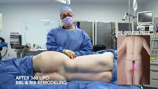 Full Gender Affirming Transformation 360 Lipo BBL Rib Remodeling MTF Top Breast Augmentation