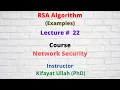 RSA Algorithm Examples