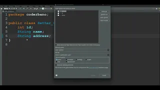 Generate Getters and Setters in Eclipse