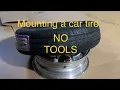 Lagu Mounting a car tire on a rim with NO TOOLS in seconds