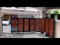 Automatic Turning Sliding Gate Fully Open Space Saving Gate Slide Folding Gate Curved Gate