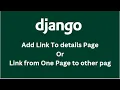 How to redirect from one page to another in Django Python programming Sixth