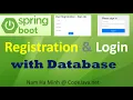 Spring Boot User Registration and Login Tutorial with MySQL Database Bootstrap and HTML5