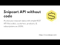 Snipcart API without Code