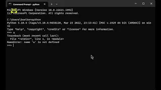 Intro to Python Interpreter