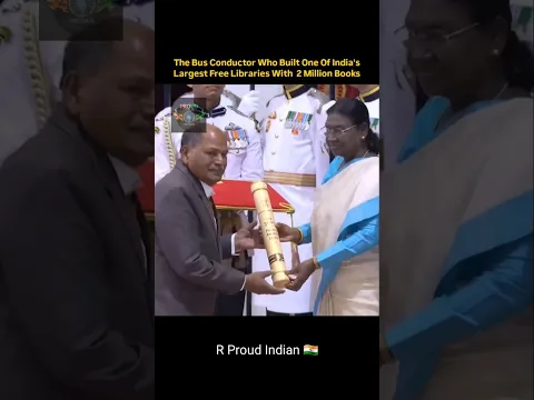 The Bus Conductor Who Built One 0f India'sLargest Free Libraries With 2 Million Books#shorts #awards