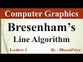 Bresenham s Line Algorithm Computer Graphics by BhanuPriya Lec-1