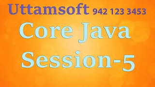 Core Java Session 5