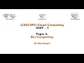 Cloud Computing-Unit - 1 Topic 3 Bio Computing