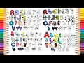 Alphabet lore but they Coloring pages Compilation Alan Walker - Dreamer NCS
