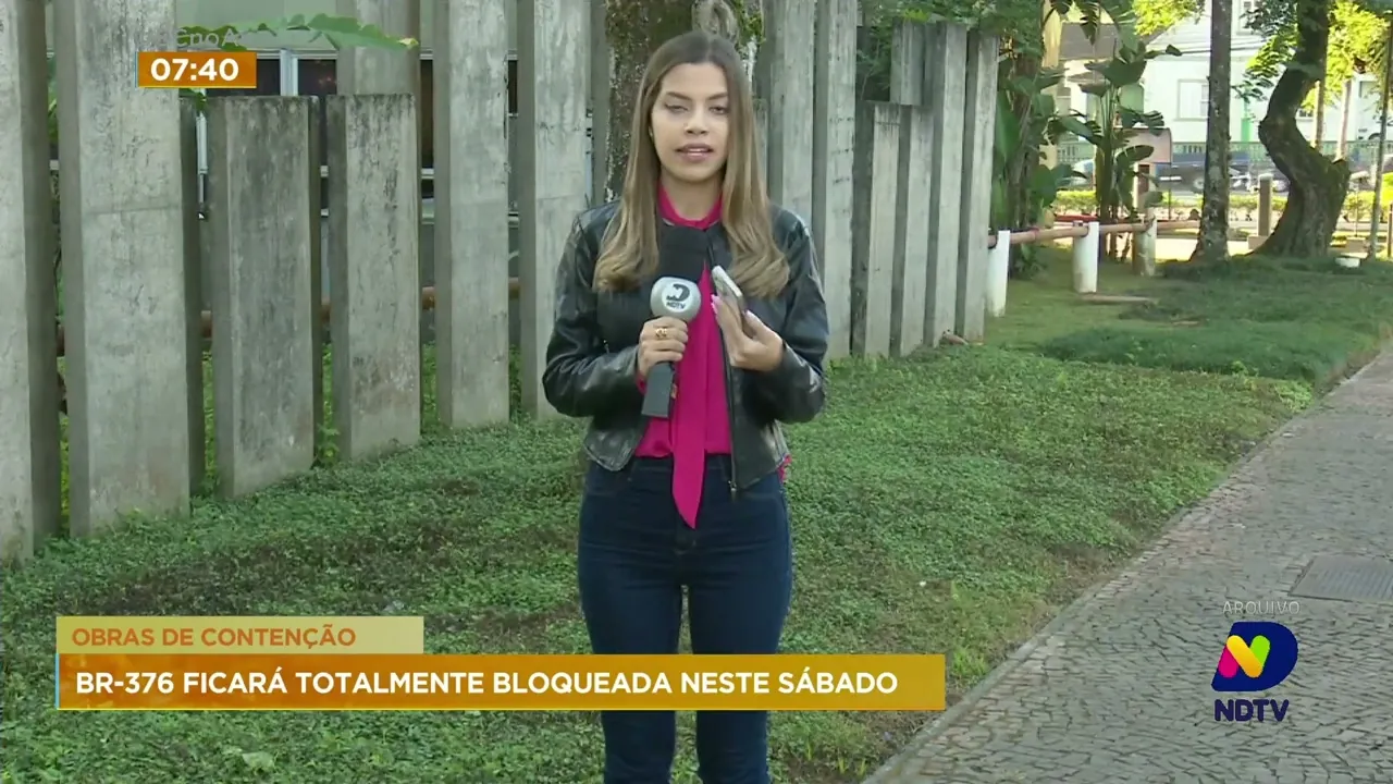 Trecho da BR-376 que liga Santa Catarina e o Paraná será interditado neste sábado