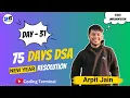 Stack Implementation Day-31 75 Days New Year Resolution DSA Challenge Coding Terminal Arpit Jain