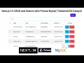 Next js 14 CRUD and Search with Prisma Mysql TailwindCSS DaisyUI