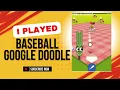Today I Played Google Doodle Baseball