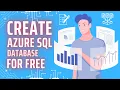 Create Azure SQL DB for free