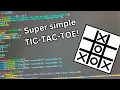 10 Minute coding tutorial Tic-Tac-Toe