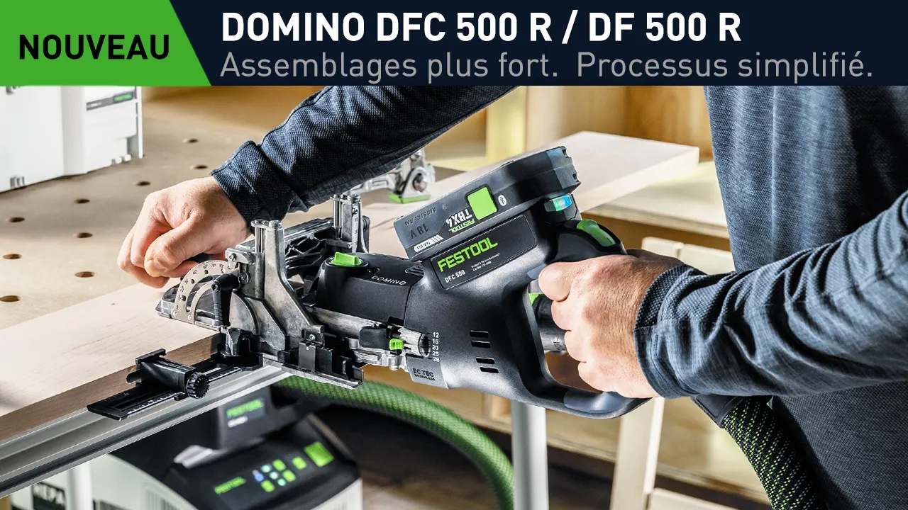 Festool Canada — Festool Domino Joiners: DF 500 R & DFC 500 (YouTube video ad)