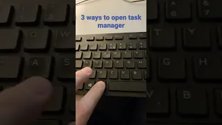 3 Ways To Open Task Manager In Windows Shorts Windows Windows10 