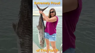 What a Moment – First fish ever 1.3 Spanish Mackerel #fishing #boatlife #boating #spanishmackerel