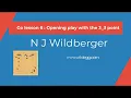 Go lesson 6 Opening play with the 3 - 3 point Playing Go N J Wildberger