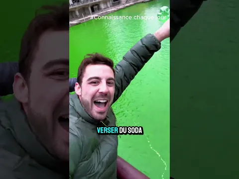 😱 Pourquoi verse-t-on du Mountain Dew dans la rivière Chicago ? #shortvideo #shorts