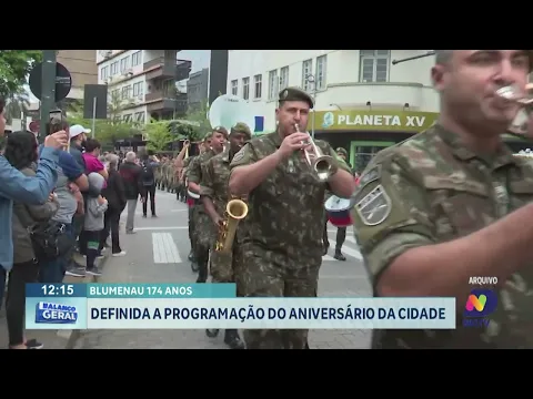 Blumenau 174 anos: definida a programação do aniversário da cidade
