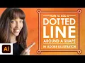 How to add a Dotted Line Around a Circle or Other Shape
