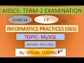 L-8 DATABASE QUERY USING SQL CLASS-12 INFORMATICS PRACTICES 065