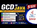 GCD in Java Using 5 Different Ways For Loop While Loop Recursion Euclidean Algorithm
