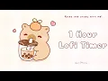 Download Lagu 1 Hour - Relax \u0026 study with me Lofi | Boba Capybara #timer #1hour #1hourloop #lofi #relaxing #calm