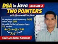 DSA in Java Lecture 2 Two Pointers Explained with Notes Pair Sum Problem