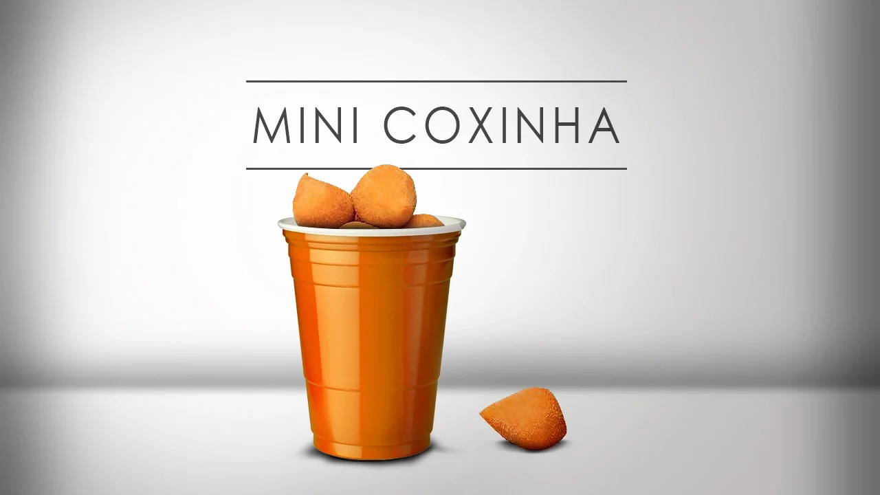 MINI COXINHA OU COXINHA DE COPO PRODUZINDO COM AS MÁQUINAS DA MCI