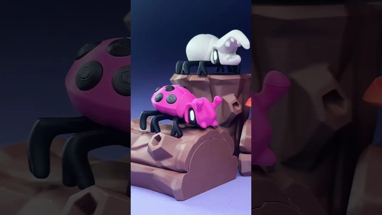 Blob Beetles - Mini Modular Art Toy with Log Container video thumbnail