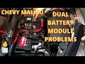 Chevrolet Malibu Dual Battery control module issues ignition key stuck in ignition no crank
