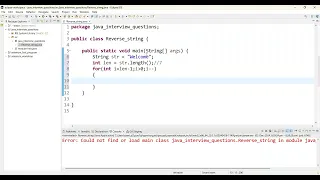 Reverse a string using for loop JAVA - Tamil