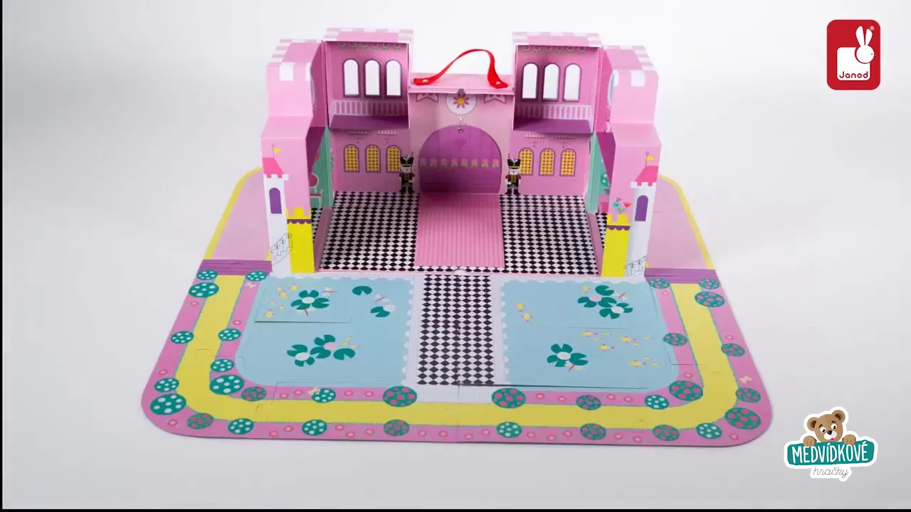 Ruční práce a tvoření - Stavebnice Zámek pro princeznu Cardboard Worlds Janod - 4
