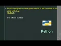 Python program to check given number is Neon number or not using while loop