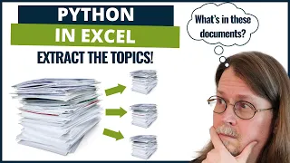 Topic Modeling Text Documents With LDA Python in Excel Tutorial Free Files