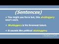 Skulduggery Pronunciation Meaning and Usage