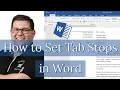 How to Set Tab Stops in Word